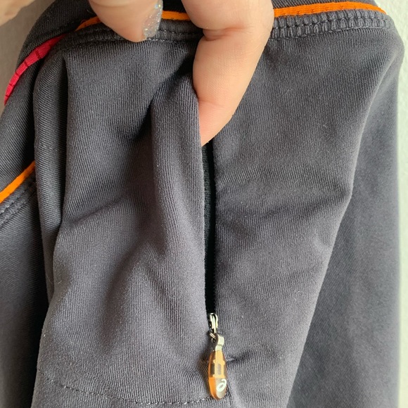 Asics Gray Pink And Orange Running Shorts - Picture 8 of 8